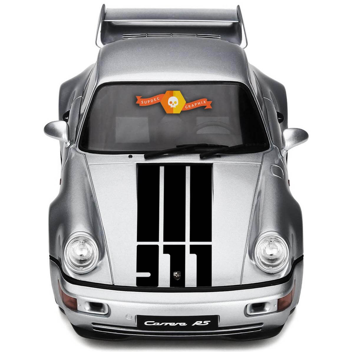 911 Style Hood Stripes Vinyl Decal for Porsche 911 