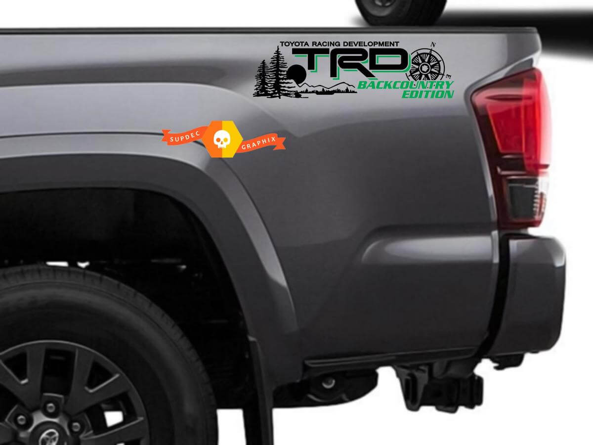 Autocollants décalcomanies graphiques de forêt TRD Compass pour Toyota Tacoma 2016-2020