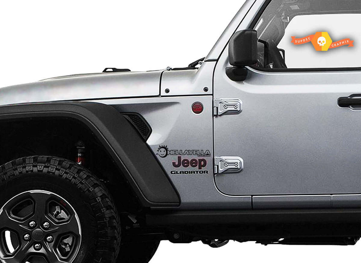 Hella Yella Edition Fender Vinyl Decal Kit for Jeep Wrangler and Gladiator 