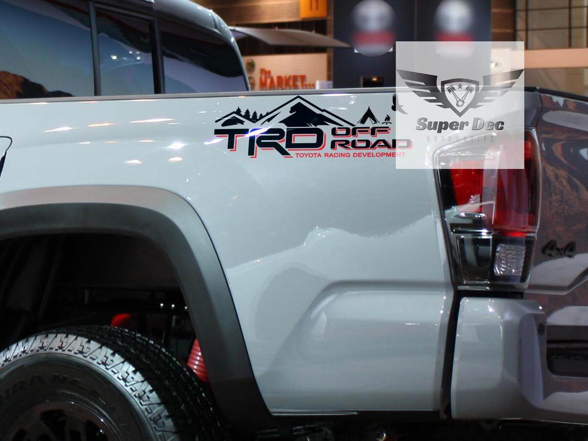 TRD Off Road Mountain Side Vinyl Decal Kit for Toyota Tacoma Tundra 4Runner