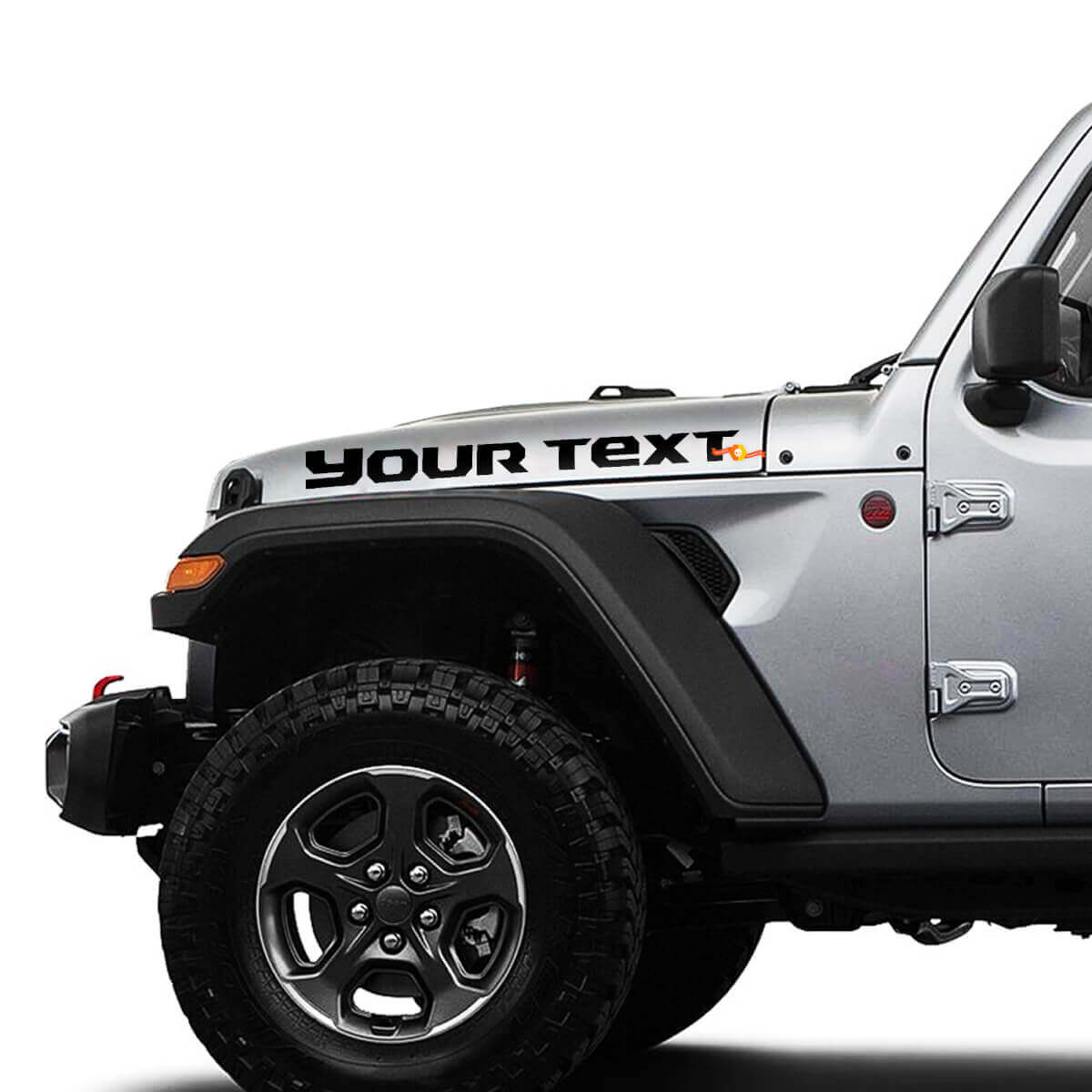 Custom Text Hood Vinyl Decals for Jeep Gladiator JT