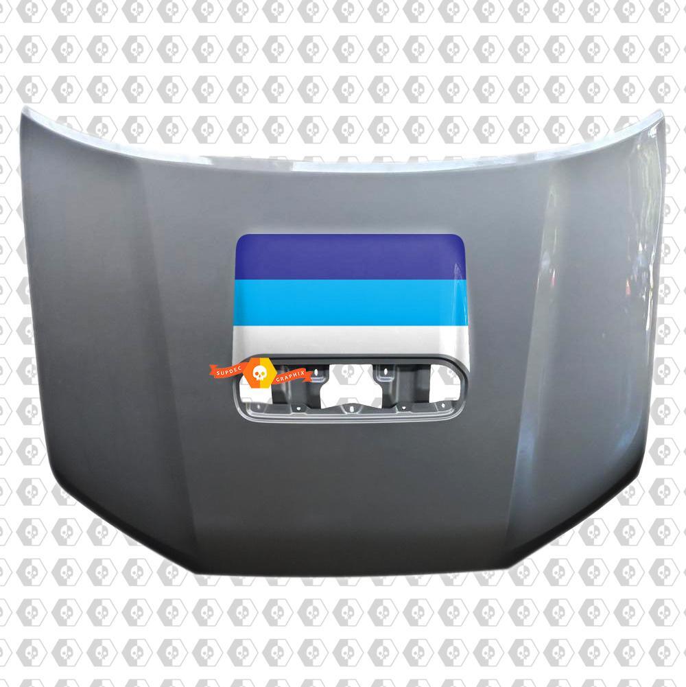 Toyota 4Runner 5th Gen TRD Sport PRO Hood Scoop Racing Blue Colors Sticker Decal Graphics 2013 2016 2017 2018 2019 2020
