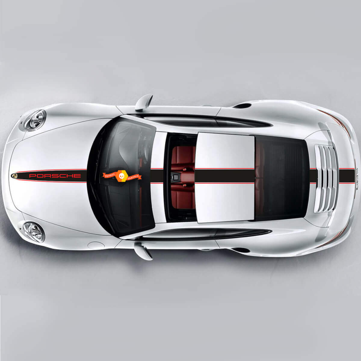 Porsche Racing Stripes Two Colors Racing Edition Stripes Or Any Porsche #2
