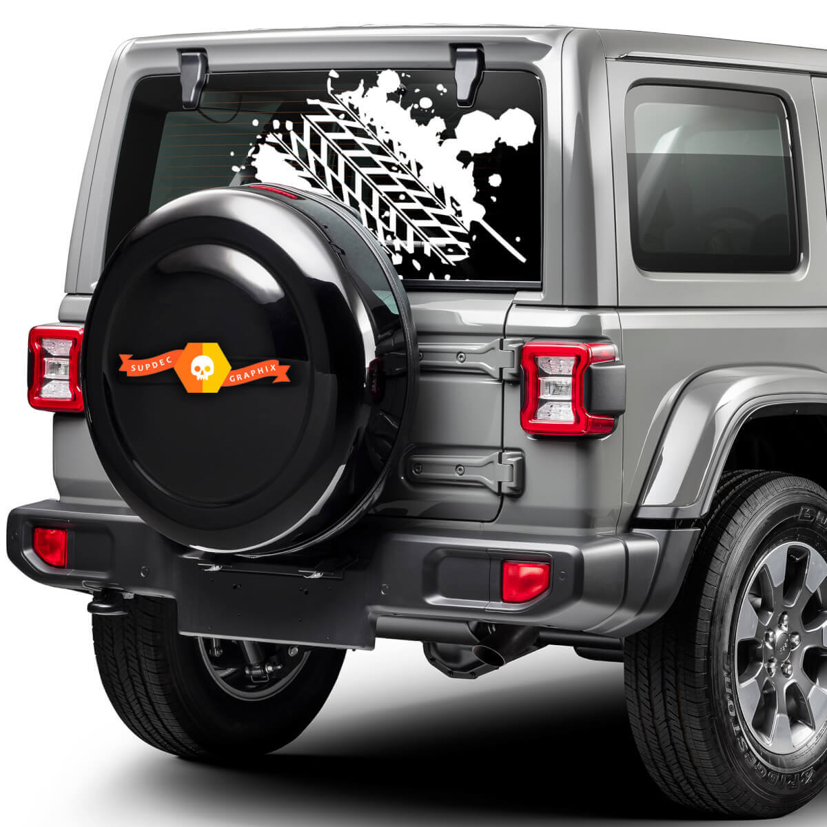 Pneumatici Fangosi Tracce Finestrino Posteriore Per Toyota Gmc Nissan Dodge