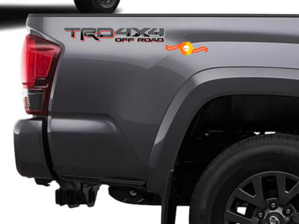 TRD 4x4 Off Road Sequoia Forest Bedside Vinyl Decal Sticker for Toyota Tundra