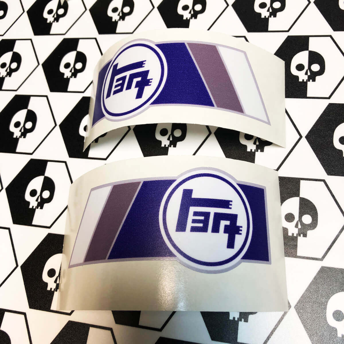 Pair TRD TEQ Vintage Retro Old Style Vinyl Stickers Decal fit to Toyota 4Runner Tacoma FJ Cruiser
