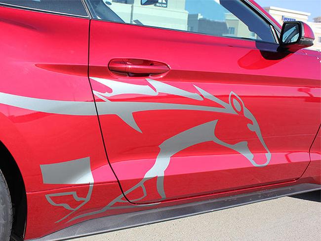 Side Horse STEED Vinyl Graphic Pony Stripe Decal Vinyl fits 2015 Ford Mustang