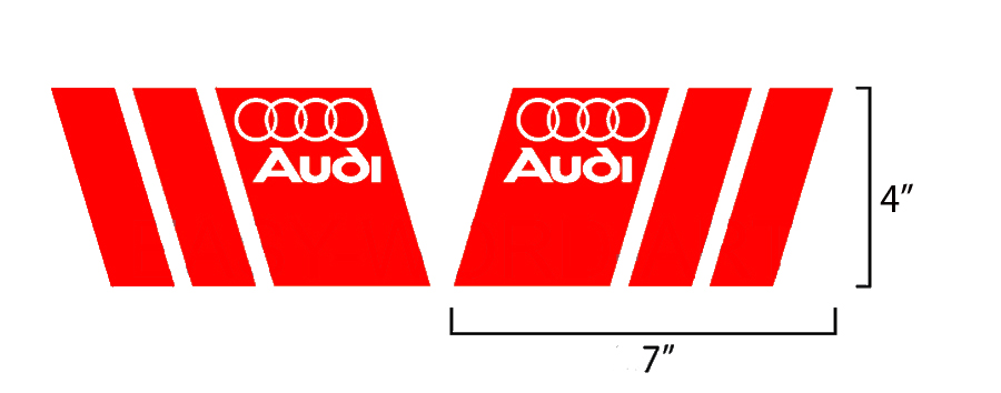 2 Audi A3 A4 A5 A6 A8 S4 S5 S6 RS4 Q3 Q5 S-Line Decal sticker