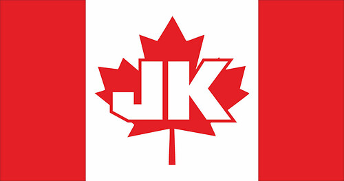 2x Jeep Canada Flag JK Wrangler Rubicon Decal Sticker
