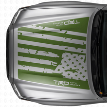 TRD Style USA Flag Hood Vinyl Decal For Toyota Tacoma 2016-21 _3