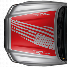TRD Style Distressed USA Flag Hood Vinyl Decal For Toyota Tacoma 2016-21_4
