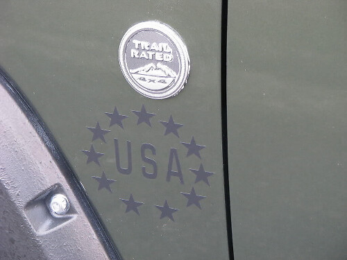 USA Stars Army Logo Vinyl Decal for Jeep 