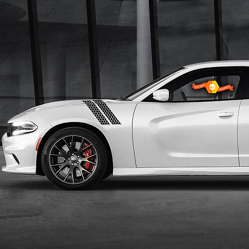Custom Scatpack Honeycomb Fender Stripes 2 for Dodge Charger