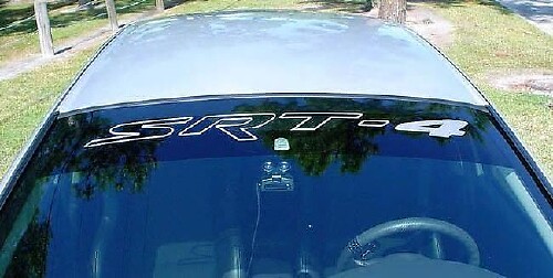 SRT-4 Windshield Banner Vinyl Decal for Dodge Challenger