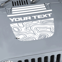 Jeep Wrangler Graphics kit Vinyl Wrap Sticker Decal Blackout Contour Map Hood Split Strobe style Sticker Decal
 2