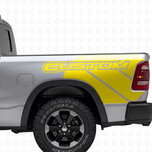 Rebel Grunge Logo Truck bed Vinyl Sticker Decal Graphic for Dodge Ram_6