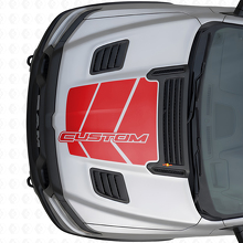 Custom Strobe Hood Vinyl Decal Graphic for Dodge Ram_4