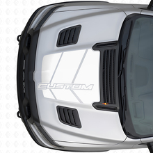 Custom Strobe Hood Vinyl Decal Graphic for Dodge Ram_5