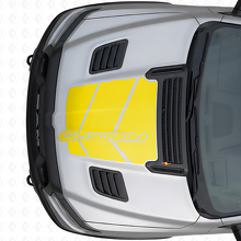 Custom Strobe Hood Vinyl Decal Graphic for Dodge Ram_6