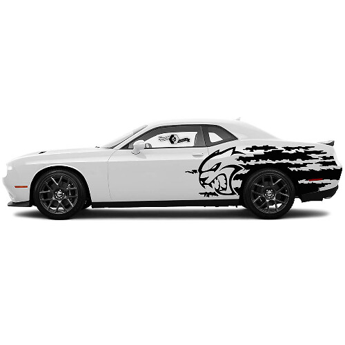 Pair Hellcat decals for Dodge Challenger Splash Side Vinyl Decals Stickers
