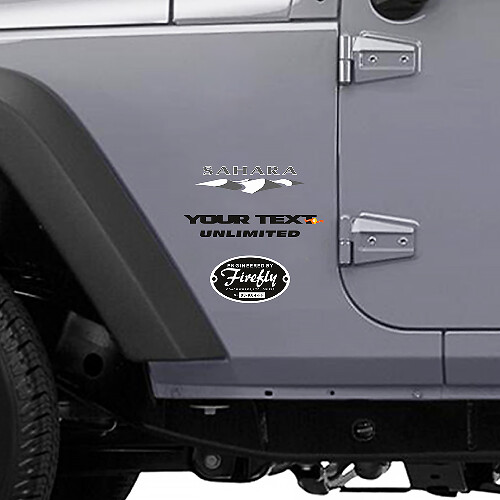 Sahara Custom Side Vinyl Decal for Jeep Wrangler Unlimited 