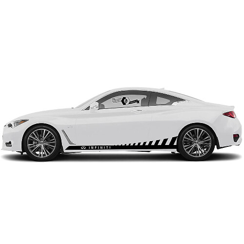 Pair Decal Sticker Side door Classic Stripe for INFINITI Q50 Q60
