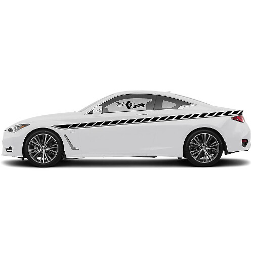Pair Decal Sticker Side door Accent Line Classic Stripe for INFINITI Q50 Q60

