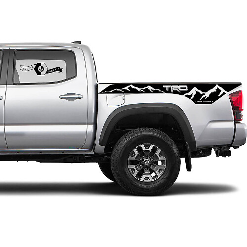 TRD 4x4 Off-Road Mountains BedSide Side Vinyl Stickers Decal fit to Toyota Tacoma Tundra all years #11
