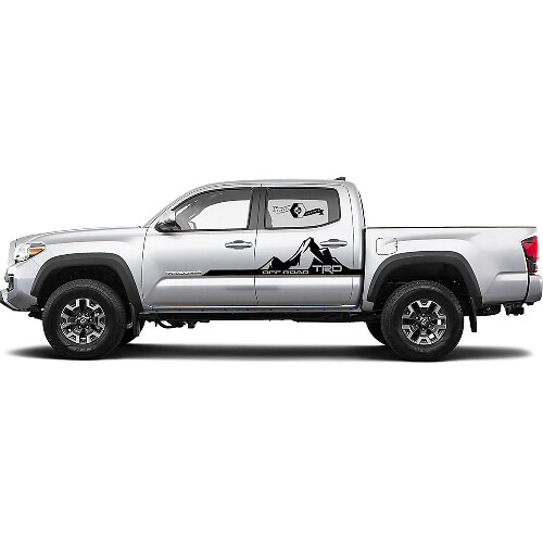 TRD off road Mountains Doors BedSide Side Vinyl Stickers Decal fit to Toyota Tacoma Tundra all years
