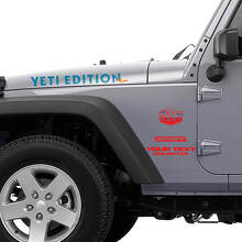 Yeti Edition Hood and Side Vinyl Decal Kit for Jeep Wrangler_2