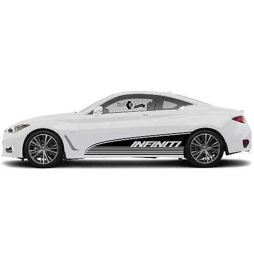 Pair Door Accent Bottom Part Body Strobe Side Decal Perspective Sticker door Stripe for INFINITI Q50 Q60
