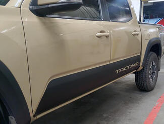 Pair TRD Tacoma Rocker Panel Side Vinyl Stickers Decal fit to Toyota Tacoma Tundra all years
