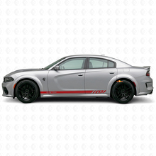 Racing Custom Side Stripes Vinyl Decal for Dodge Charger Electric _3