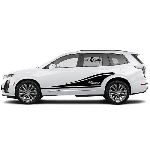 2 Nganyil Door Classic Sticker Stripe Binary Wide wi Cadillac XT6
