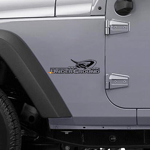 Underground Custom Side Vinyl Decal for Jeep Wrangler