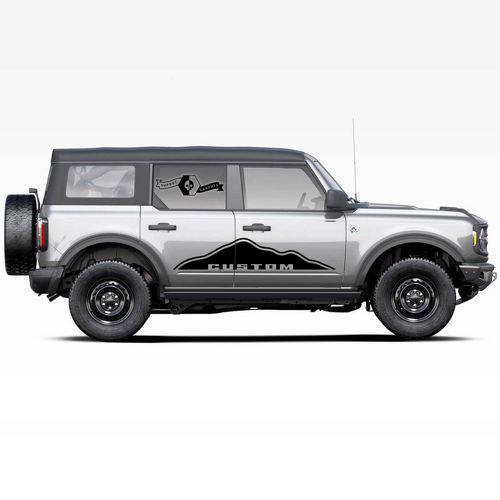 Custom Lettering Mountain Side Decals for Musclecar horse 2021