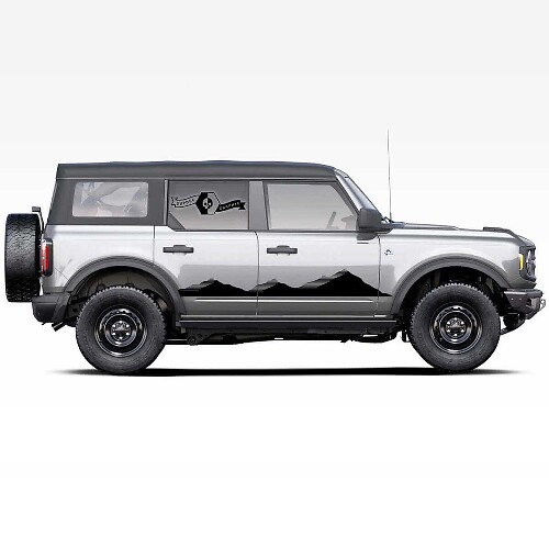 Mountains Style Side Stripes Vinyl Decal for Musclecar horse 2021