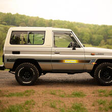 Retro Style Gradient Side Stripes Vinyl Decal Kit for Toyota Land Cruiser LJ73 1994 _3