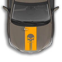 Punisher Style Stripe Hood Vinyl Decal for Suba Outback_3