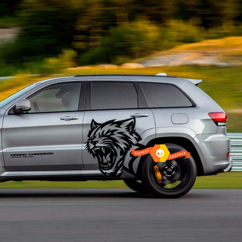 Side Vinyl Sticker Decal Graphic for Jeep Grand Cherokee TrackHawk