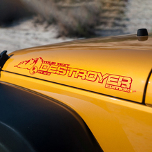 Destroyer Mountain Style Hood Vinyl Decal for Jeep Wrangler JK_3