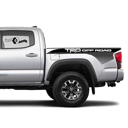 2 Decal sticker kit For Toyota Trd Off-Road Tacoma Stripe Bed Decal Sticker Graphic Side WRAP
