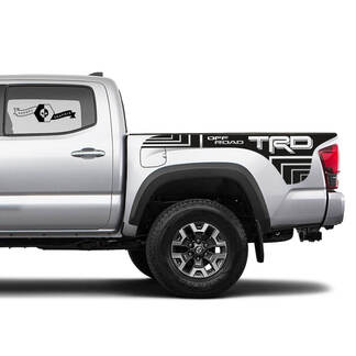 2 Decal sticker kit For Toyota Trd Off-Road Modern Tacoma Stripe Bed Decal Sticker Graphic Side WRAP

