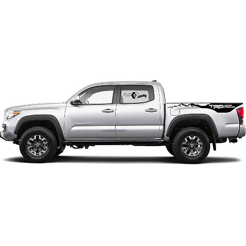 2 Decal sticker kit For Toyota Tacoma Trd Off Road Mountains Bed Decal Sticker Graphic Side WRAP
