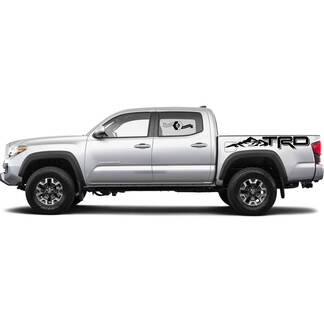 2 Decal sticker kit For Toyota Tacoma Trd Off Road Mountains Bed Side Decal Sticker Graphic
