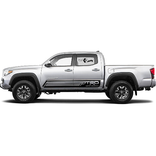 2 Decal sticker kit For Toyota Trd Slit Lines Tacoma Stripe Doors Rocker Panel Decal Sticker Graphic
