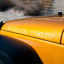 Outline Lettering Hood Vinyl Decal Kit for Jeep Rubicon _2