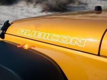 2 Jeep Rubicon Hood Any Colors CJ TJ YJ JK XJ cricut Vinyl Stick 2