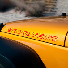 Outline Lettering Hood Vinyl Decal Kit for Jeep Rubicon _3