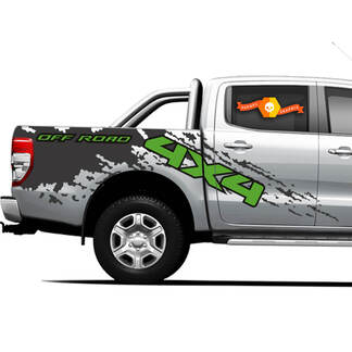 4x4 Off Road Truck Splash side bed Graphics Decals for Ford Ranger
